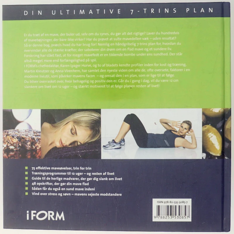 Flad mave nu og altid : din ultimative 7-trins plan af Karen Lyager Horve (Bog)