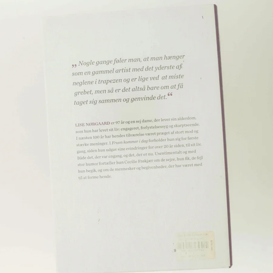 Fruen kommer i dag af Cecilie Frøkjær (Bog)