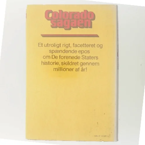 Colorado sagaen af James A. Michener (Bog)