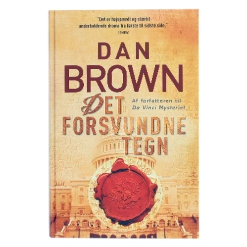 Det forsvundne tegn af Dan Brown (Bog)