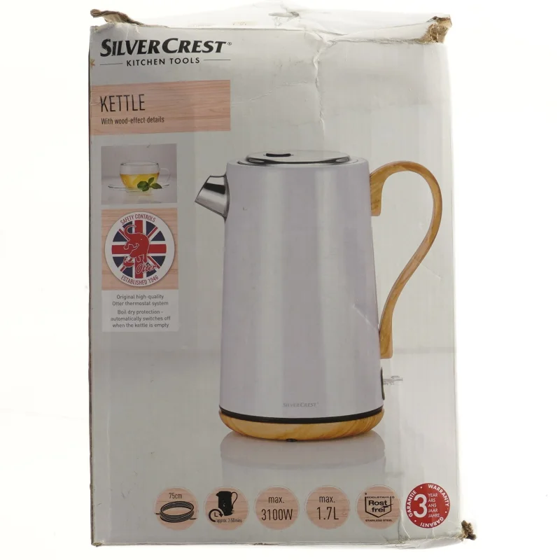 Elektrisk elkedel fra SilverCrest (str. 24 cm)