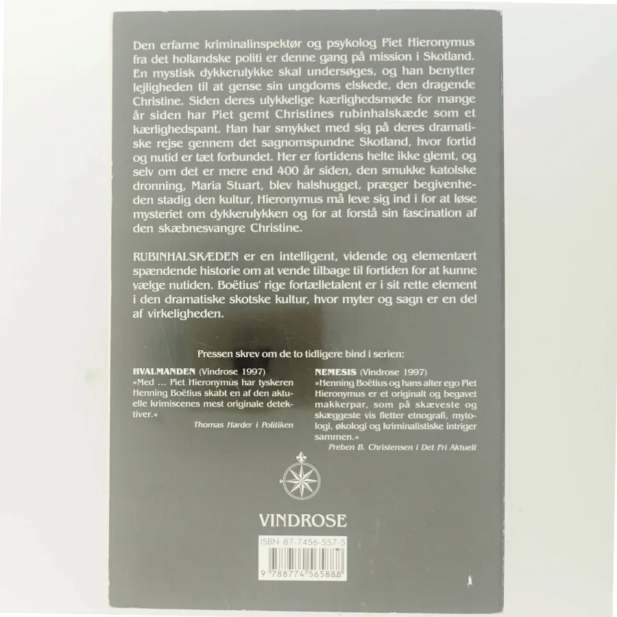 Rubinhalskæden : roman af Henning Boëtius (Bog)