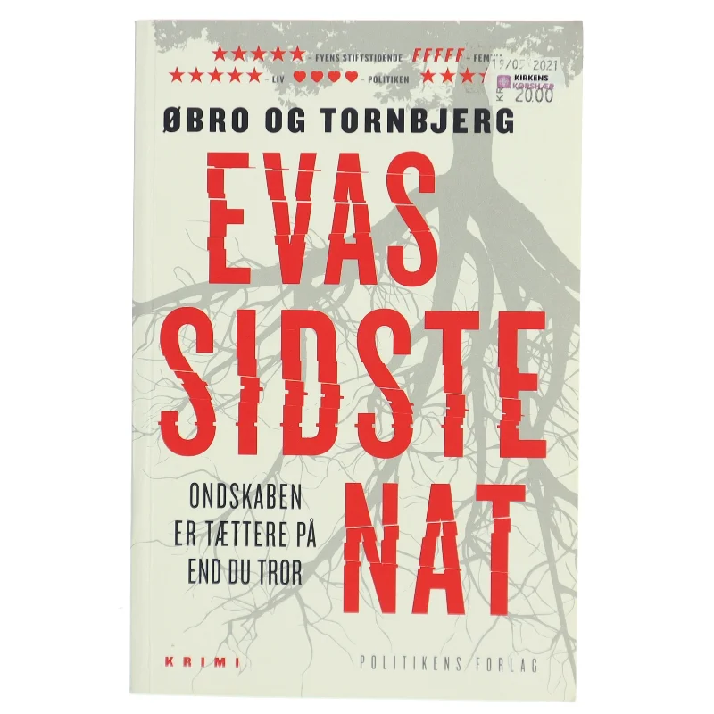 Evas sidste nat af Jeanette Øbro Gerlow (Bog) fra Politikens Forlag