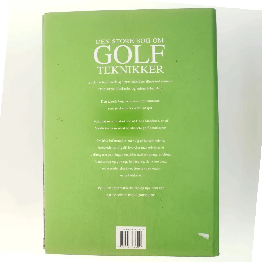 Den store bog om golfteknikker af Chris Meadows (Bog)