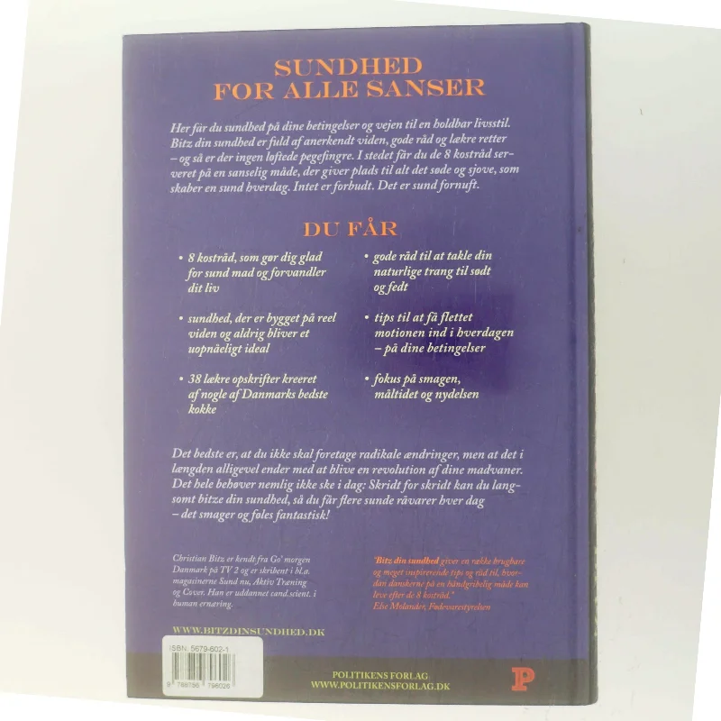 Bitz din sundhed : fra råd til retter af Christian Bitz (Bog)