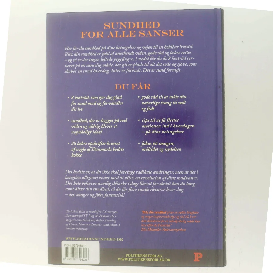 Bitz din sundhed : fra råd til retter af Christian Bitz (Bog)