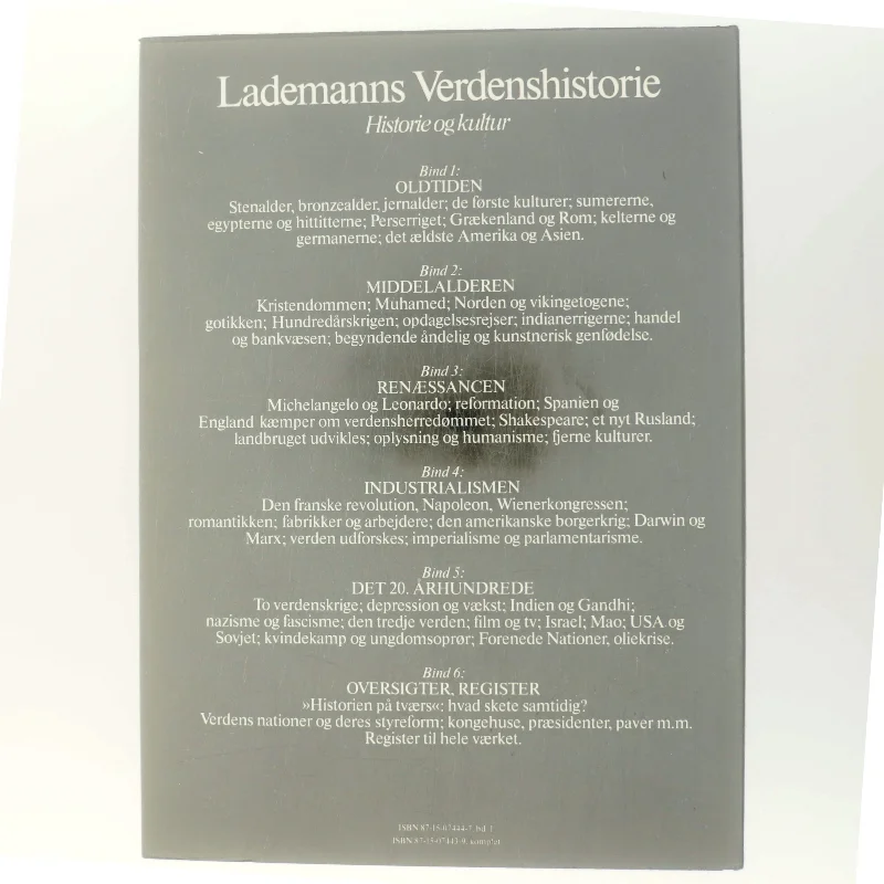 Lademanns Verdenshistorie af <Bogens forfattere> (Bog)