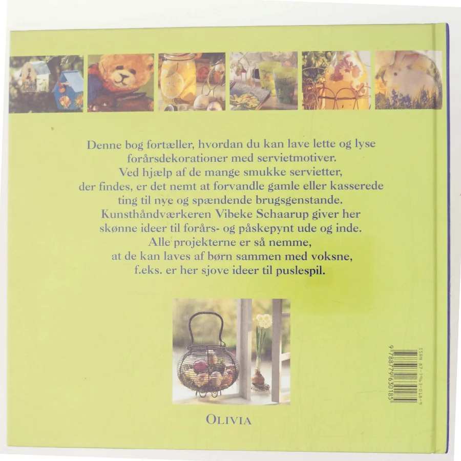 Servietmotiver - forårsideer af Vibeke Schaarup (Bog)