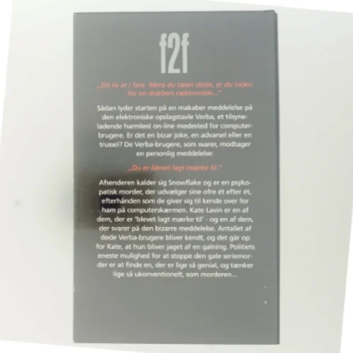 Psykologisk thriller 'f2f' af Phillip Finch