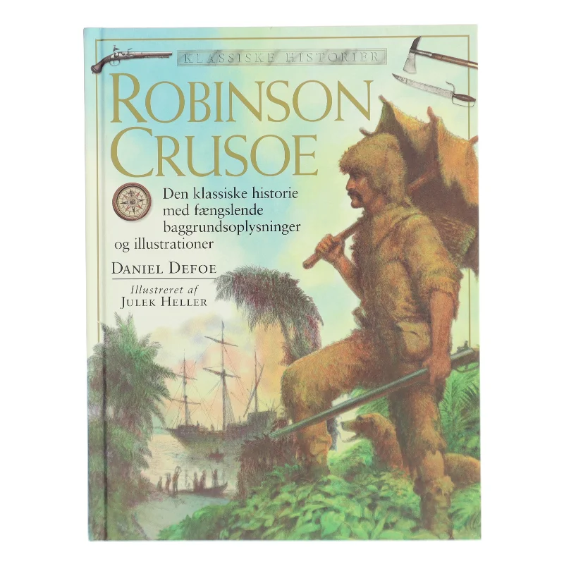 Robinson Crusoe (Ill. Julek Heller) af Daniel Defoe (Bog)