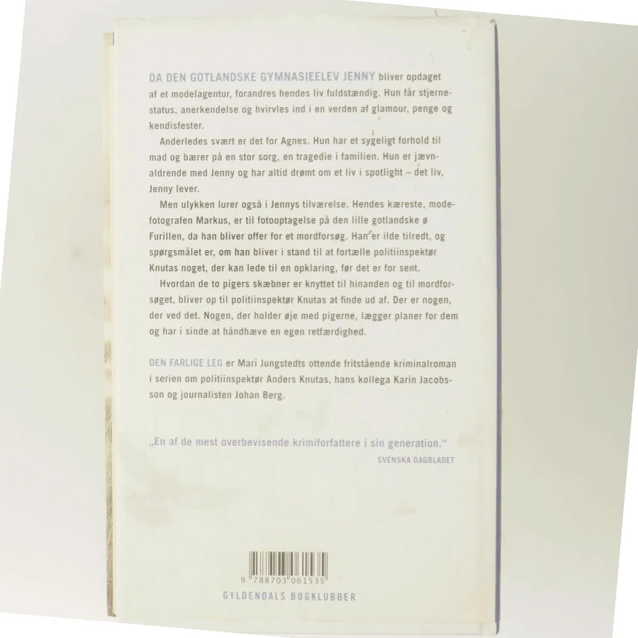 Den farlige leg : kriminalroman af Mari Jungstedt (Bog)