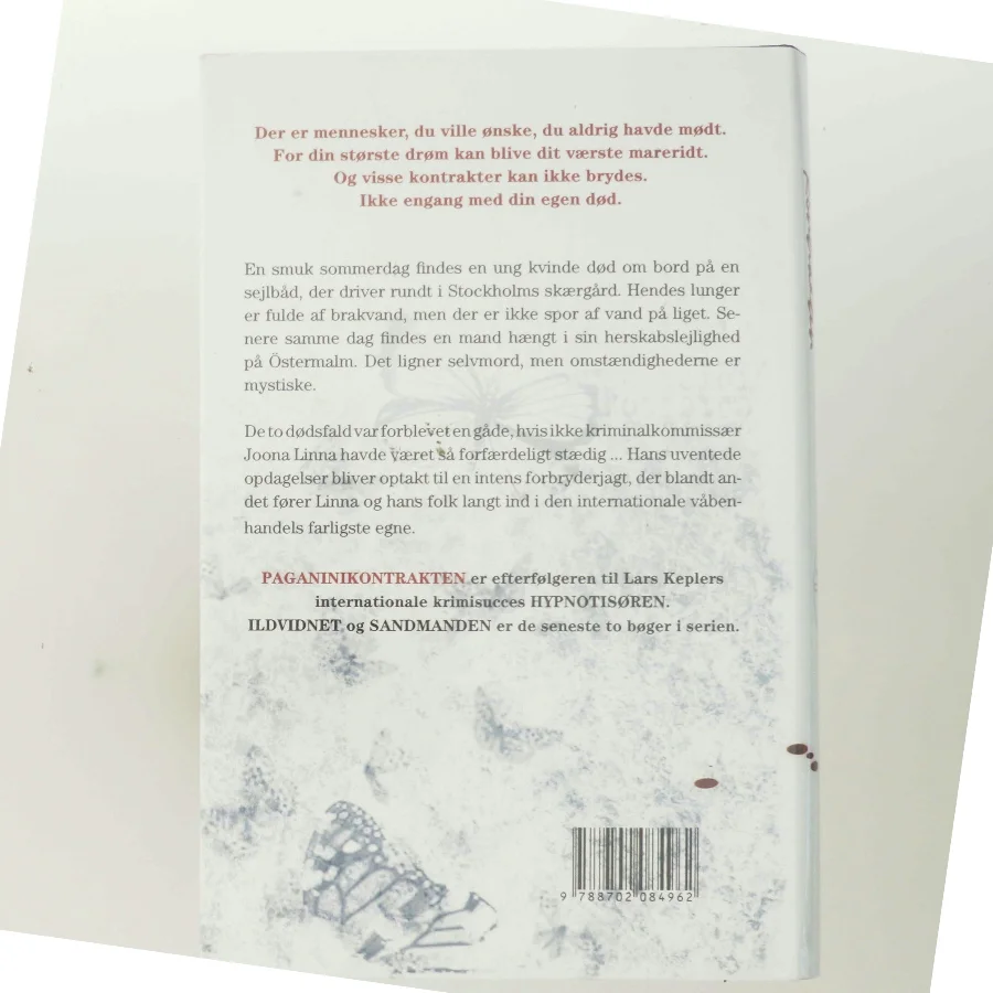 Paganinikontrakten : Kriminalroman (Danish Language) af Lars Kepler (Bog)