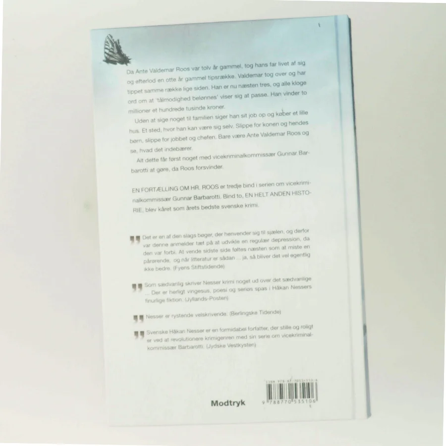 En fortælling om hr. Roos af Håkan Nesser (Bog)