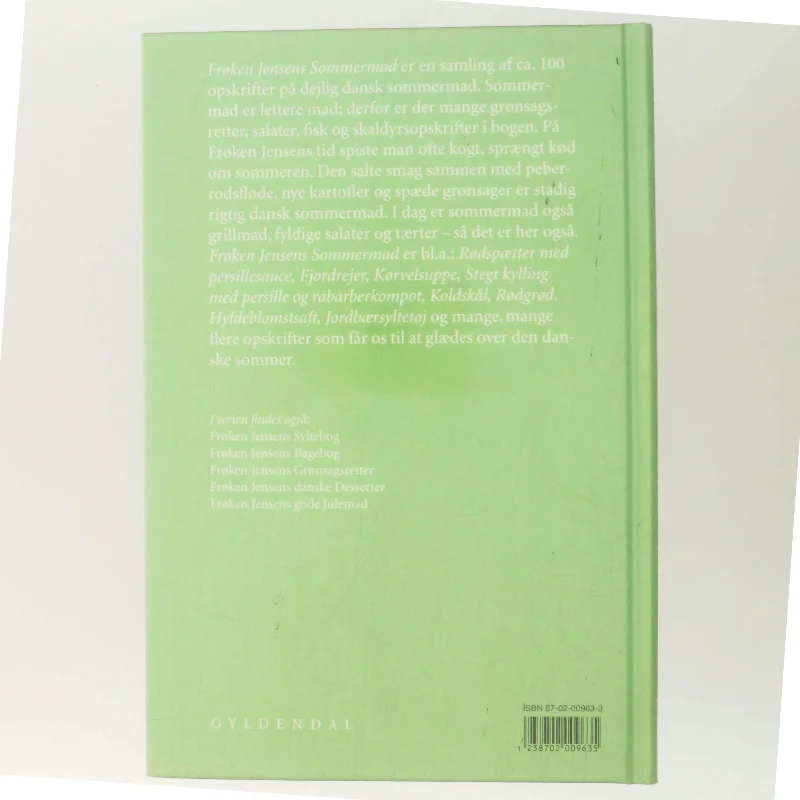 Frøken Jensens Sommermad (Bog)