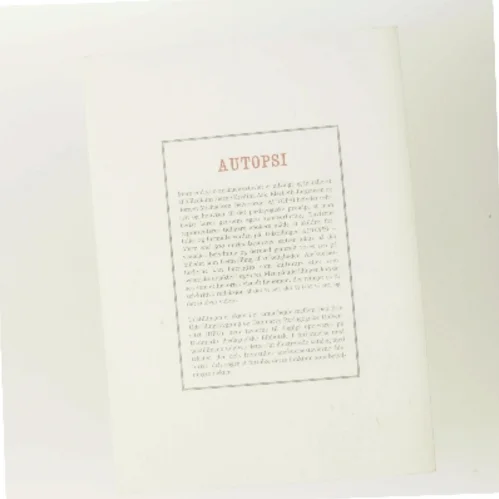 Autopsi (Bog)