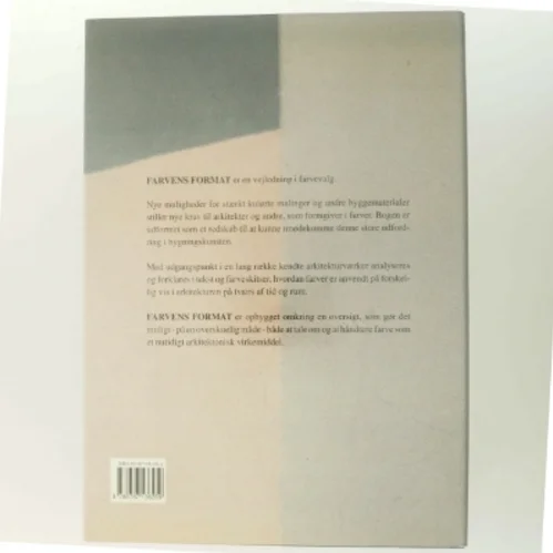 Farvens format : en vejledning i farvevalg af Anne Kappel (Bog)