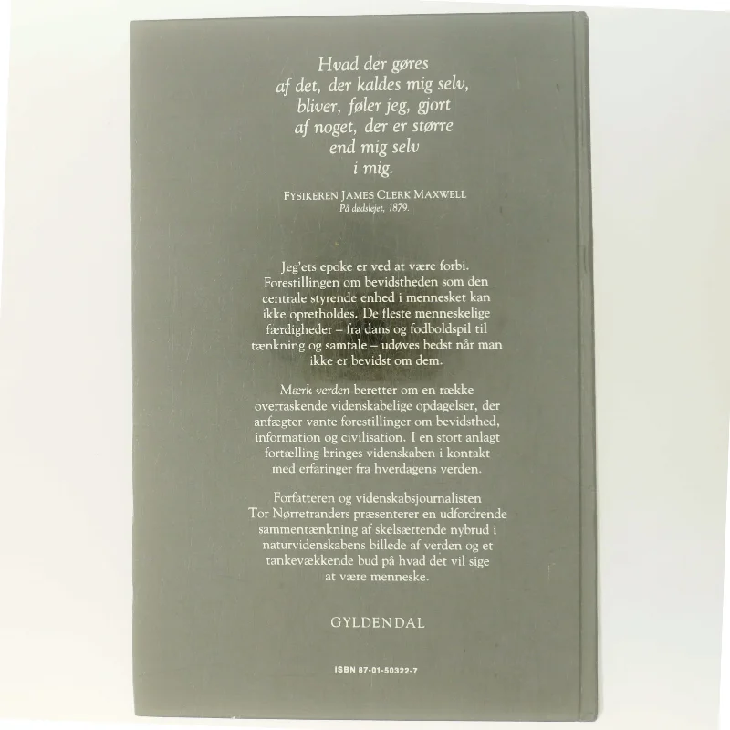 Mærk Verden af Tor Nørretranders (Bog)