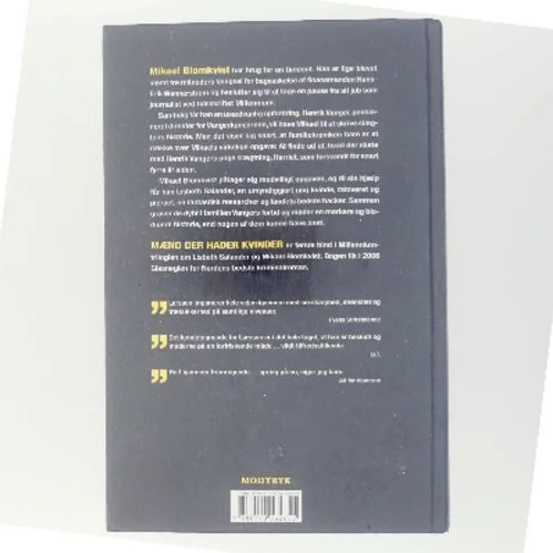Mænd der hader kvinder af Stieg Larsson (Bog)