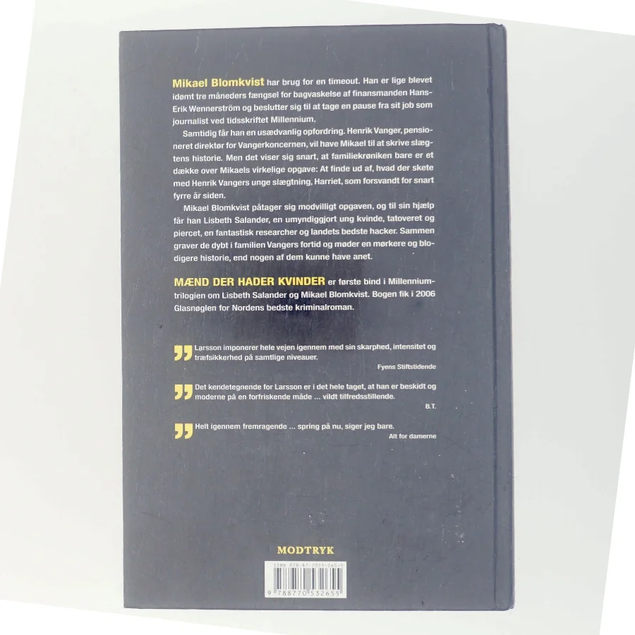 Mænd der hader kvinder af Stieg Larsson (Bog)