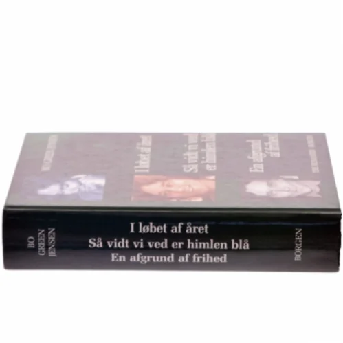 I løbet af året : Så vidt vi ved er himlen blå : En afgrund af frihed : tre romaner af Bo Green Jensen (Bog)