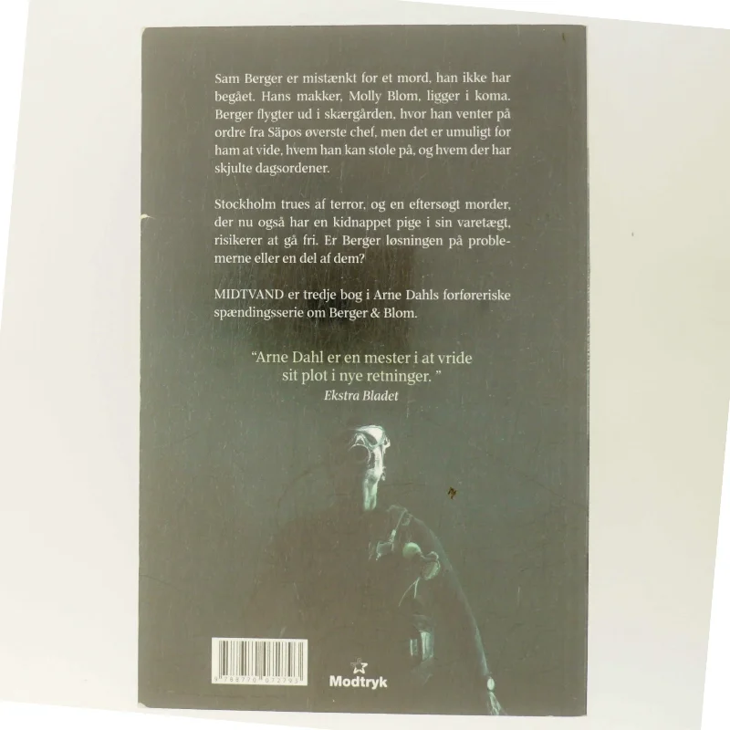 Midtvand : kriminalroman af Arne Dahl (f. 1963) (Bog)