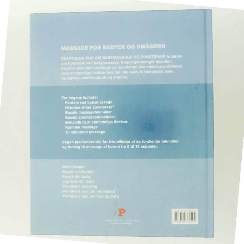 Politikens bog om babymassage og zoneterapi af Wendy Kavanagh (Bog)