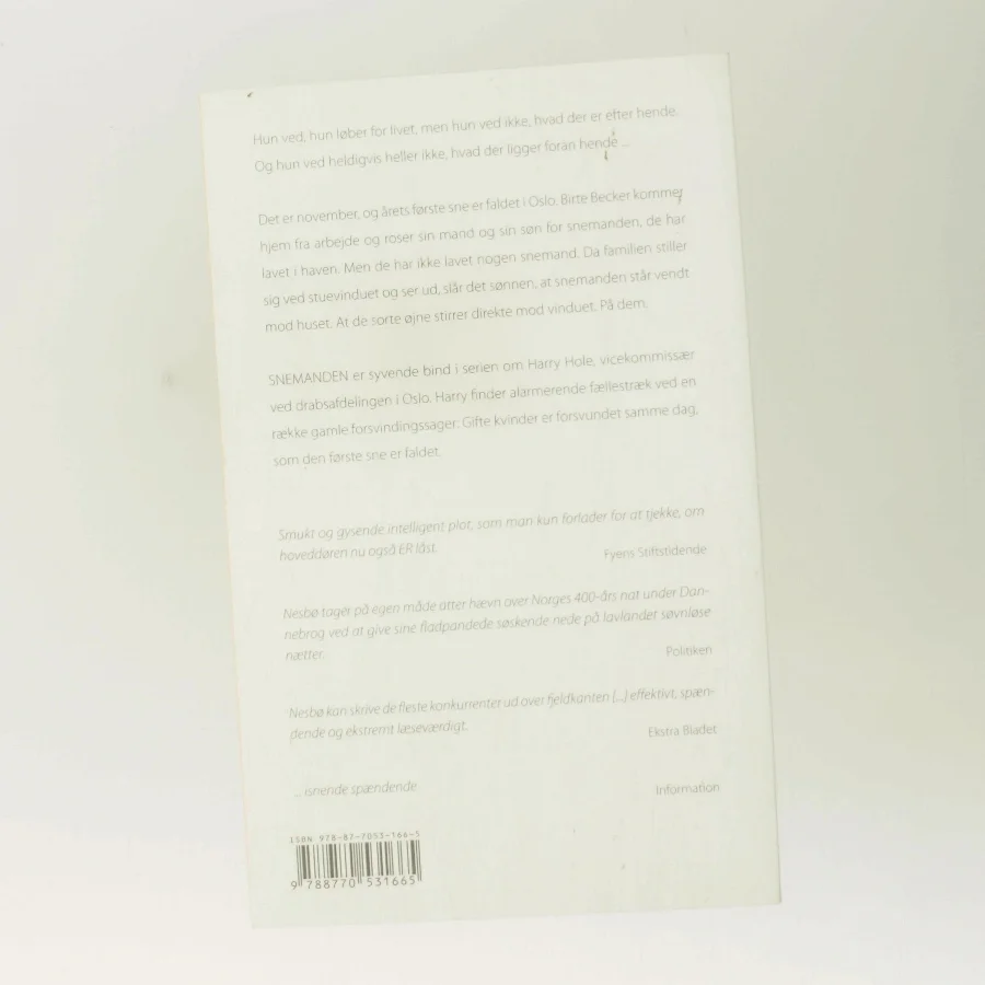 Snemanden af Jo Nesbø (Bog)