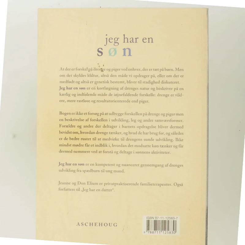 Jeg har en søn af Jeanne og Don Elium (Bog)