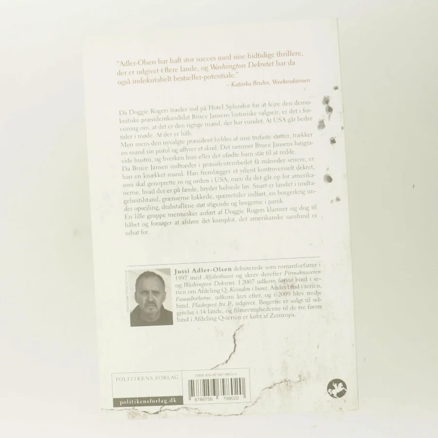Washington dekretet af Jussi Adler-Olsen (Bog)