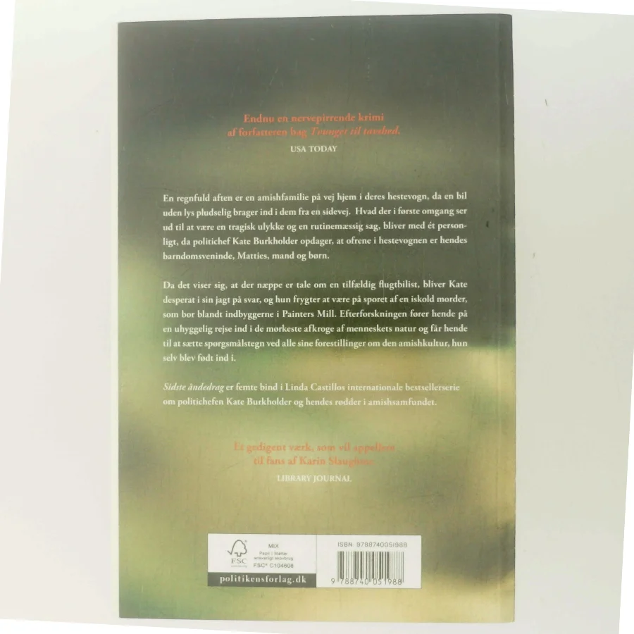 Sidste åndedrag af Linda Castillo (Bog)