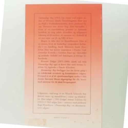 Dommedags Bog af Ernesto Dalgas (Bog) fra Borgen