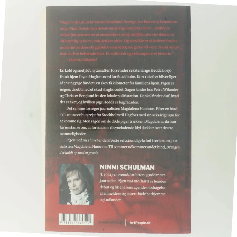 Pigen med sne i håret af Ninni Schulman (Bog)