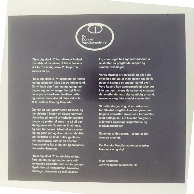 Spis dig slank 2 af Inge Kauffeldt (Bog)