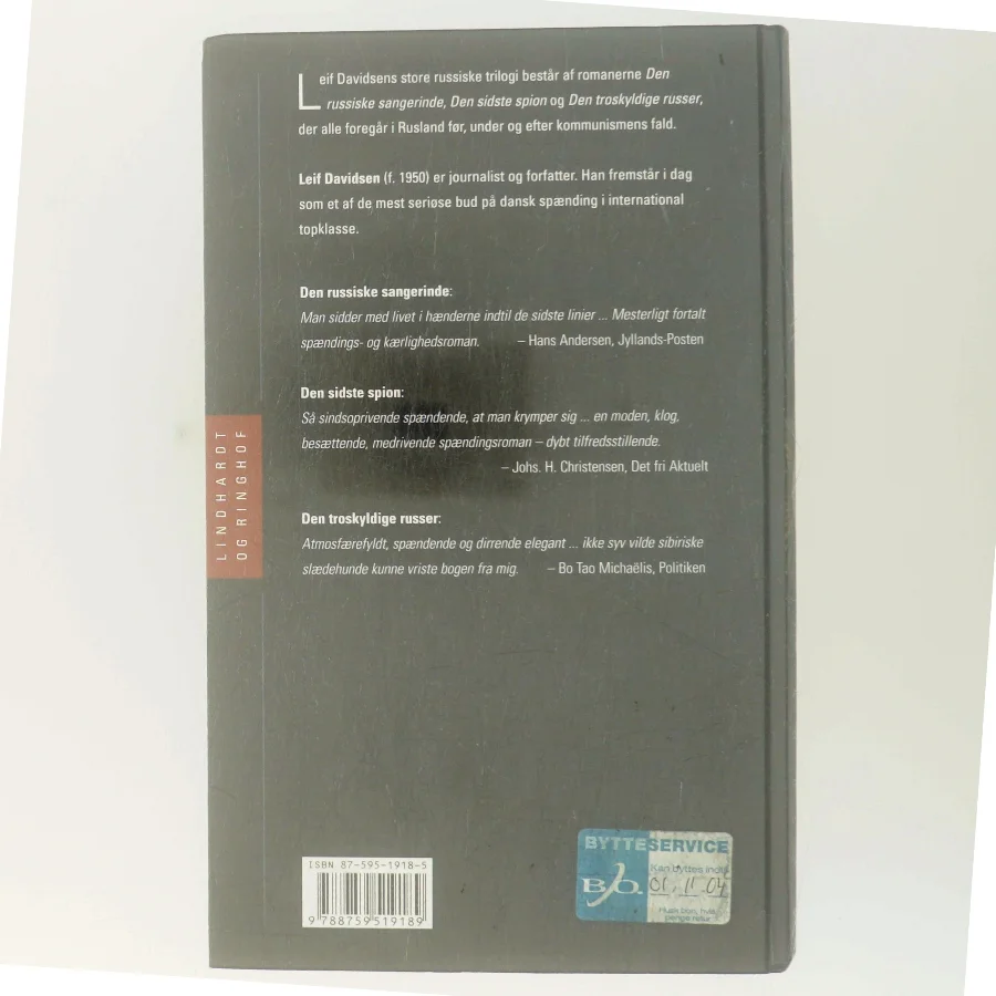 Den russiske trilogi af Leif Davidsen (Bog)