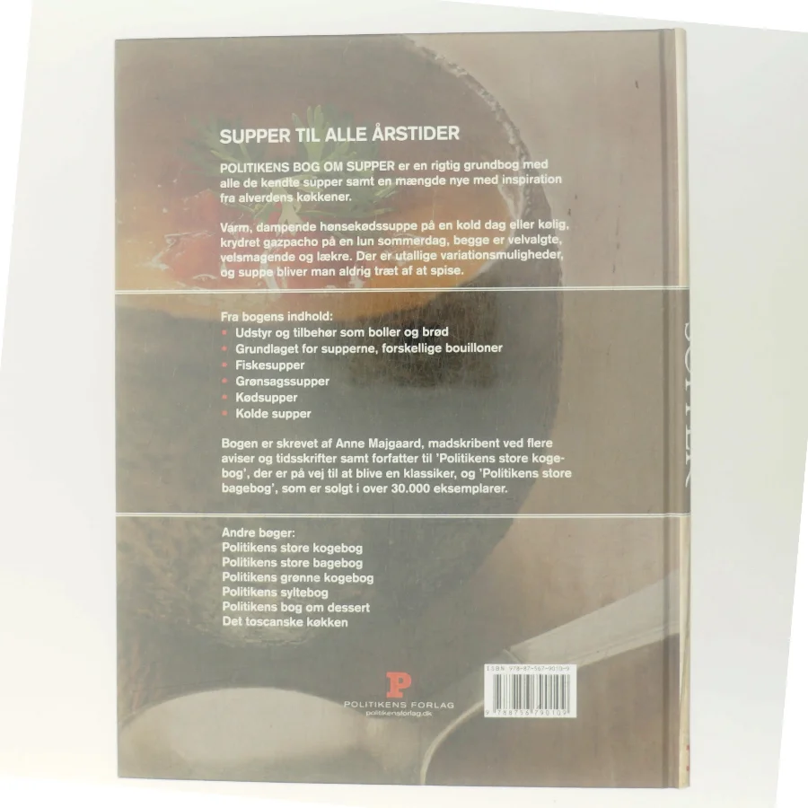 Politikens bog om supper af Anne Majgaard (Bog)