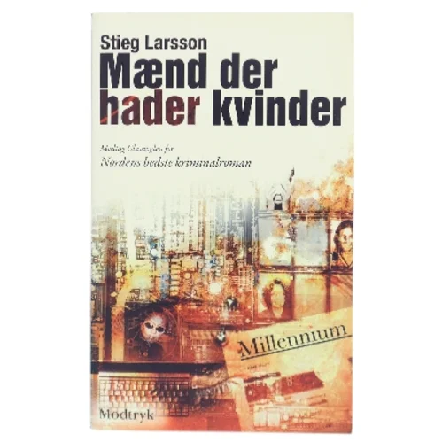 Mænd der hader kvinder af Stieg Larsson (Bog)