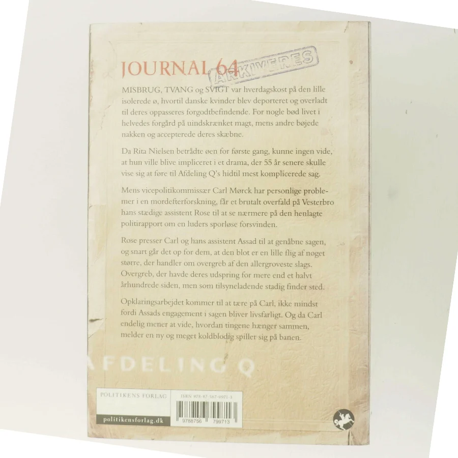 Journal 64 af Jussi Adler-Olsen (Bog)