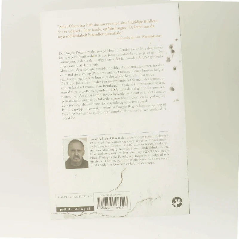 Washington dekretet af Jussi Adler-Olsen (Bog)
