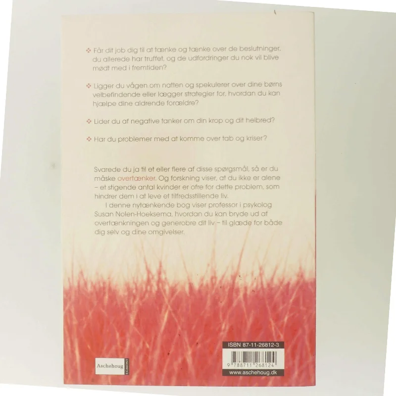 Kvinder der tænker for meget af Susan Nolen-Hoeksema (Bog)