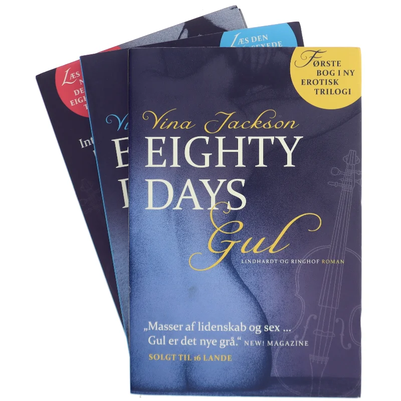 Eighty days rød af Vina Jackson (Bog)