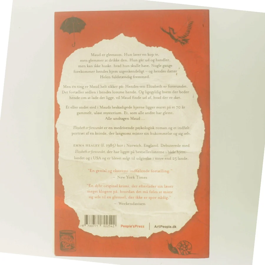 Elizabeth er forsvundet af Emma Healey (Bog)