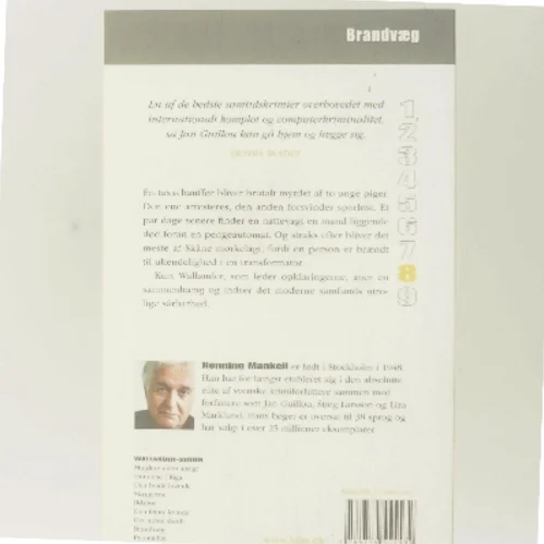 Brandvæg af Henning Mankell (Bog)