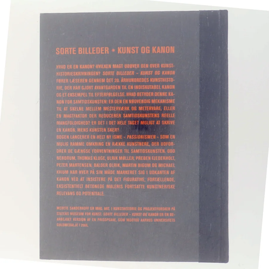 Sorte Billeder - Kunst og Kanon af Merete Sanderhoff (Bog)