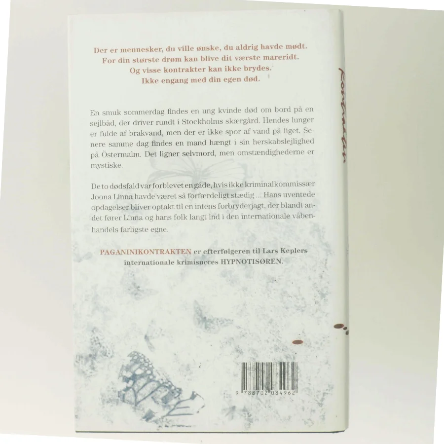 Paganinikontrakten : Kriminalroman (Danish Language) af Lars Kepler (Bog)