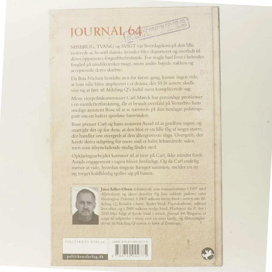 Journal 64 : krimithriller af Jussi Adler-Olsen (Bog)