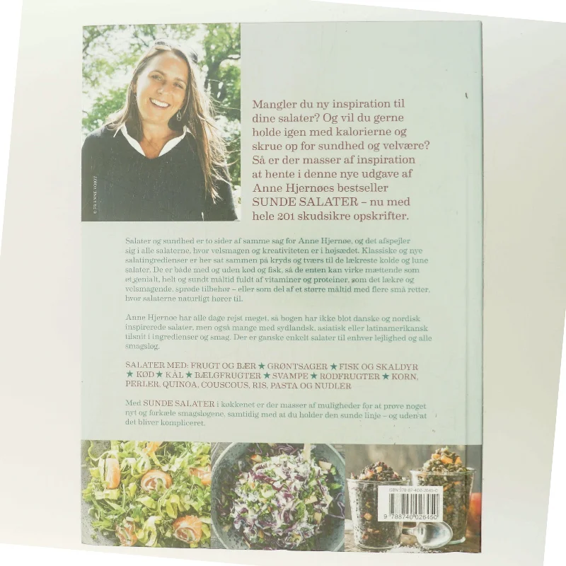Sunde salater : 201 opskrifter der smager og mætter af Anne Hjernøe (Bog)