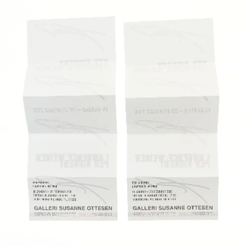 Kunstudstillingsplakat (str. 52x21 cm)