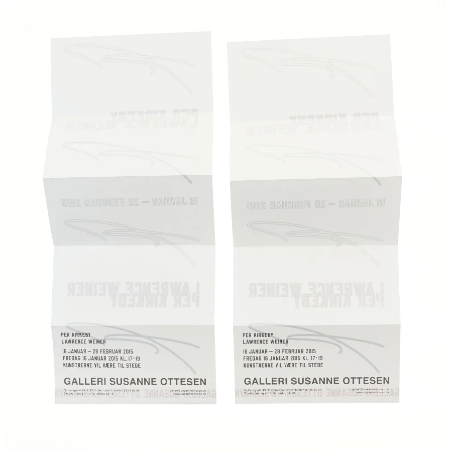 Kunstudstillingsplakat (str. 52x21 cm)