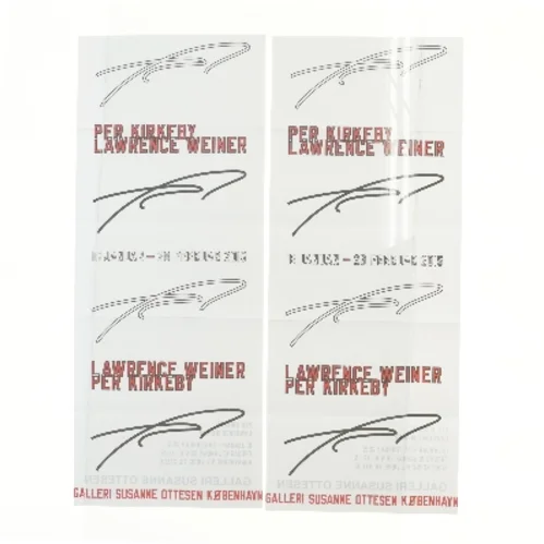 Kunstudstillingsplakat (str. 52x21 cm)