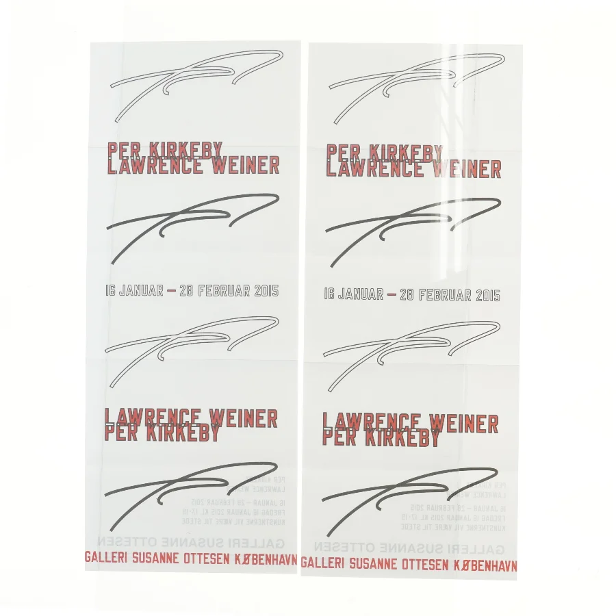 Kunstudstillingsplakat (str. 52x21 cm)